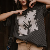 The M Mouse Oversized Tee in Stripe