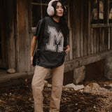 The M Mouse Oversized Tee in Stripe