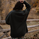 The Dreamer Bears Oversized Crewneck in Vintage Black