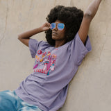 The Once Upon a Time Oversized Tee in Purple Haze