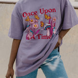 The Once Upon a Time Oversized Tee in Purple Haze