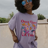 The Once Upon a Time Oversized Tee in Purple Haze