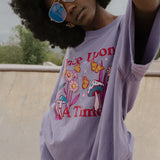 The Once Upon a Time Oversized Tee in Purple Haze