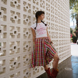Desert Mouse x Subtle Dust: The Tender Ruffle Trim Baby Tee in White