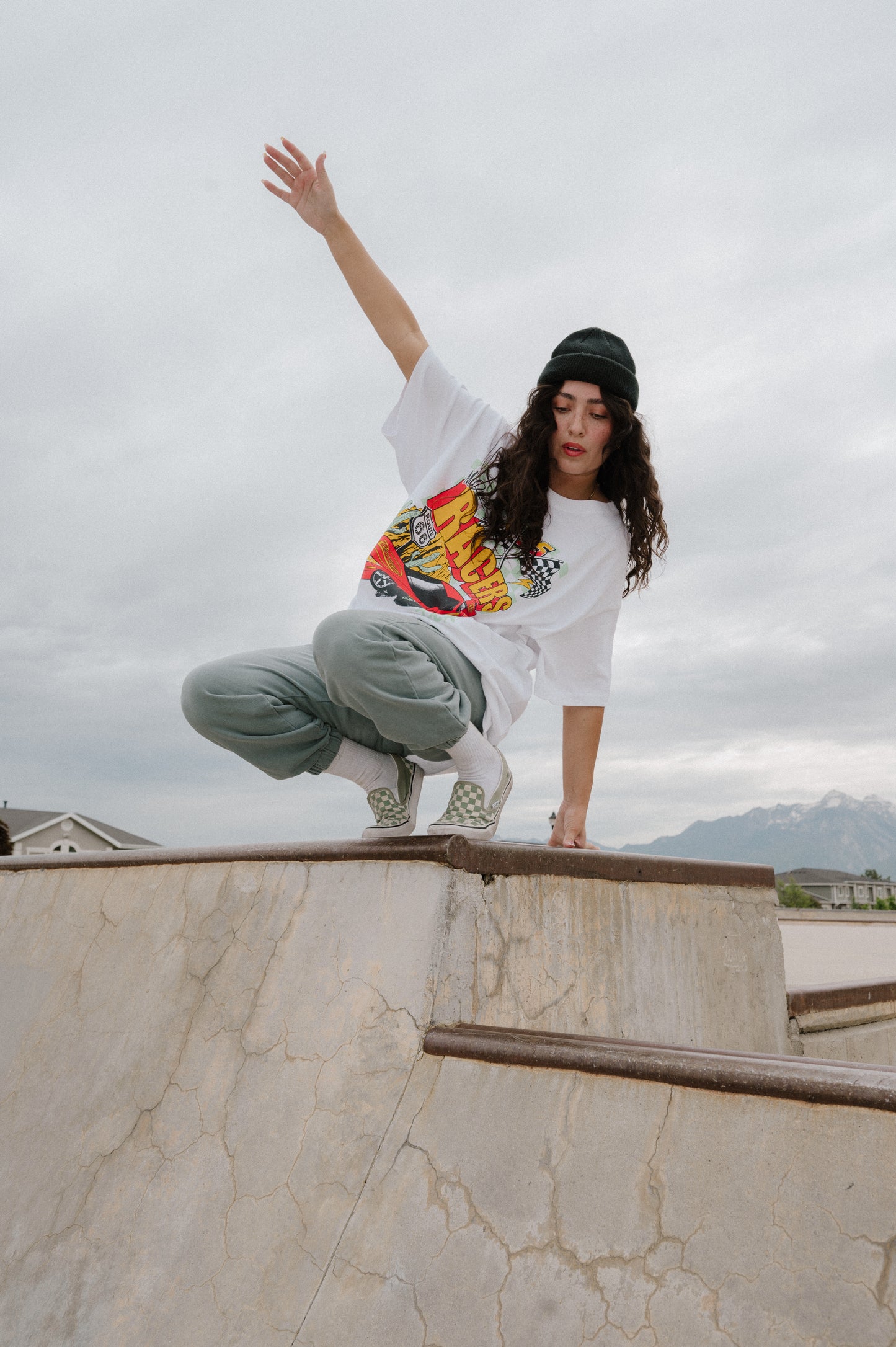 The Racers Oversized Tee in White