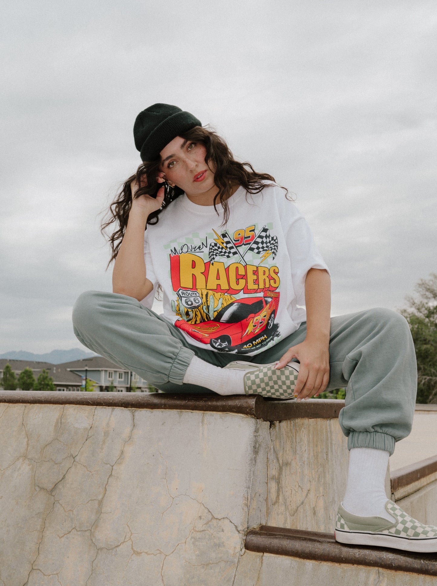 The Racers Oversized Tee in White