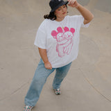 The Park Bears Oversized Tee in White