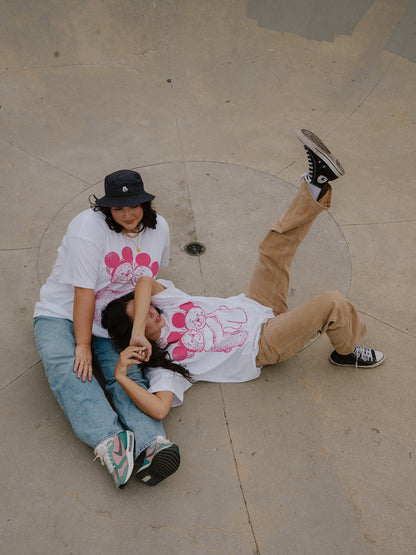 The Park Bears Oversized Tee in White