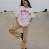 The Park Bears Oversized Tee in White
