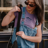 The Mini Park Bears Baby Tee in Purple Haze