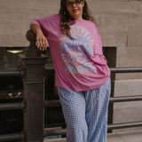 The Splash Oversized Tee in Pink