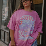 The Splash Oversized Tee in Pink