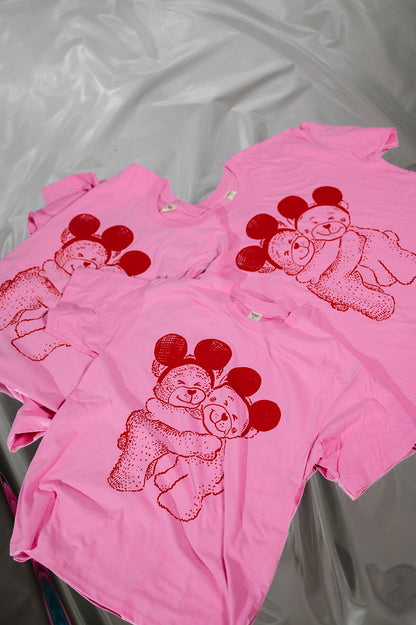 The Park Bears Oversized Tee in Pink