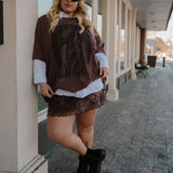 The Tiki Oversized Tee in Mocha