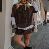 The Tiki Oversized Tee in Mocha