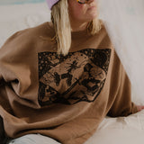 The Neverland Oversized Crewneck in Latte