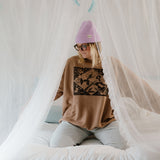 The Neverland Oversized Crewneck in Latte