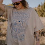 The Space Oversized Tee in Sand