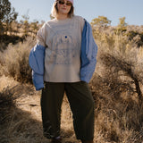 The Space Oversized Tee in Sand