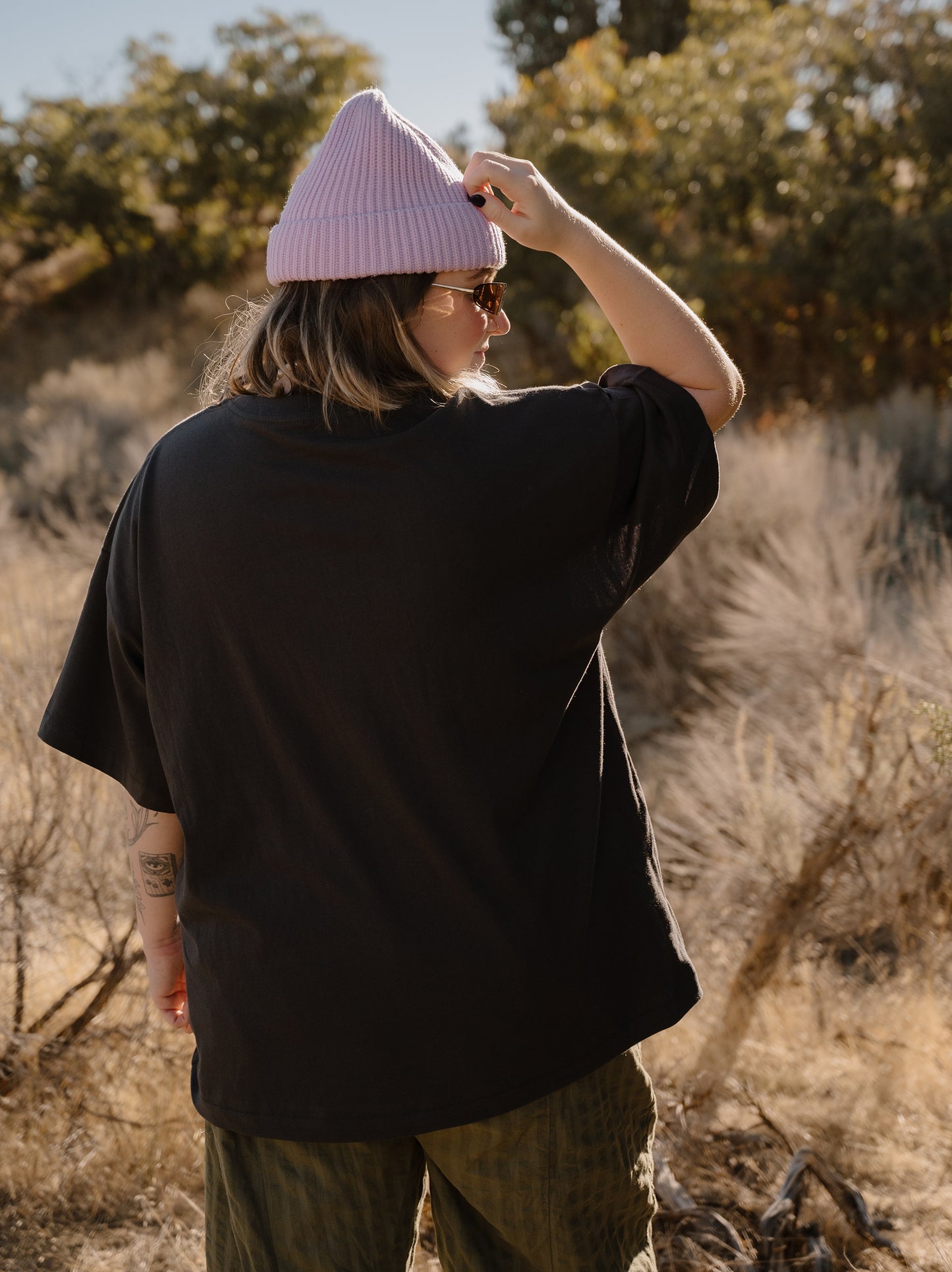 The Space Oversized Tee in Vintage Black