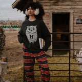 Shop Bibliophile x Subtle Dust: The Familiar Oversized Crewneck in Vintage Black