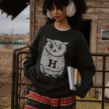 Shop Bibliophile x Subtle Dust: The Familiar Oversized Crewneck in Vintage Black