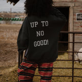 Shop Bibliophile x Subtle Dust: The Familiar Oversized Crewneck in Vintage Black