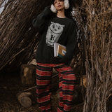 Shop Bibliophile x Subtle Dust: The Familiar Oversized Crewneck in Vintage Black