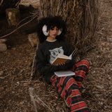 Shop Bibliophile x Subtle Dust: The Familiar Oversized Crewneck in Vintage Black