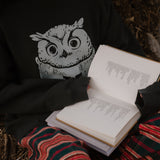 Shop Bibliophile x Subtle Dust: The Familiar Oversized Crewneck in Vintage Black