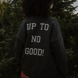 Shop Bibliophile x Subtle Dust: The Familiar Oversized Crewneck in Vintage Black