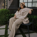 The AI Dino Oversized Tee in Sand