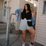 The Boxer Short in Green Stripe