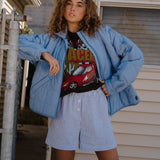 The Boxer Short in Blue Stripe