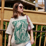 The Tiki Oversized Tee in Sage