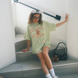 The Fairytales & Fantasy Oversized Tee in Lime