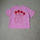 The Park Bears Oversized Tee in Pink