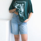 The Frog Princess Oversized Tee in Forest Green