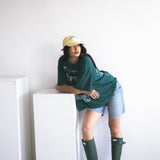 The Frog Princess Oversized Tee in Forest Green