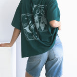 The Frog Princess Oversized Tee in Forest Green