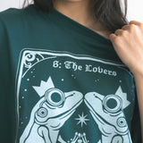 The Frog Princess Oversized Tee in Forest Green