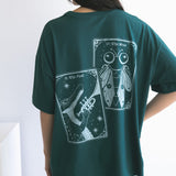 The Frog Princess Oversized Tee in Forest Green