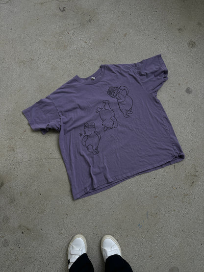 The Silly Ole Bear Oversized Tee in Purple Haze