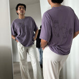 The Silly Ole Bear Oversized Tee in Purple Haze