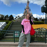 The Park Bears Oversized Tee in Pink