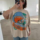 The Storybook Land Oversized Tee in Sand