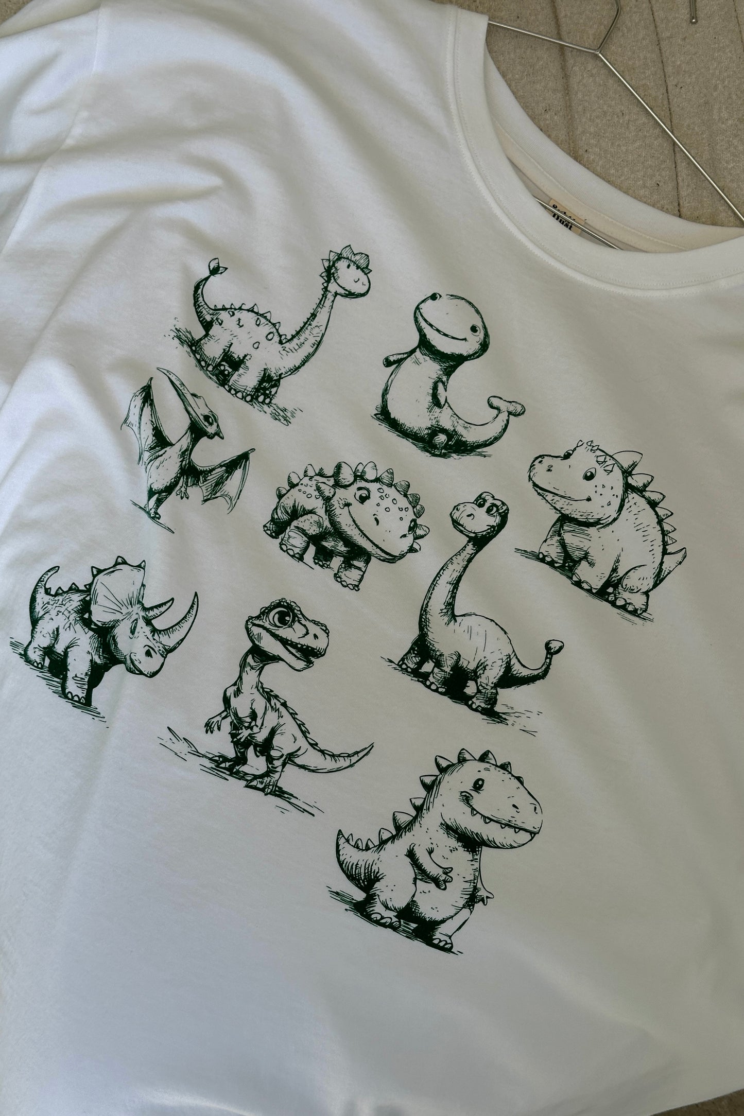 The Dino Oversized Tee in White