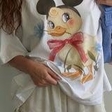 The Park Duck Oversized Tee in White