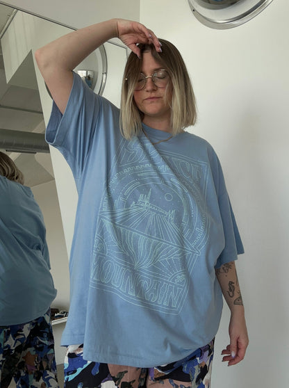 The Space Oversized Tee in Sky Blue