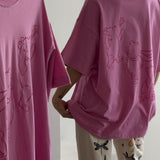 The Silly Ole Bear Oversized Tee in Pink